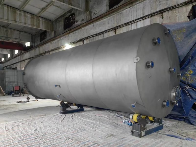 40m³储罐 喷砂处理