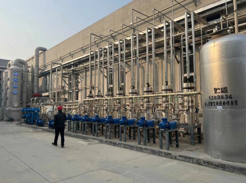 河南新乡10m³列管冷凝器安装完成